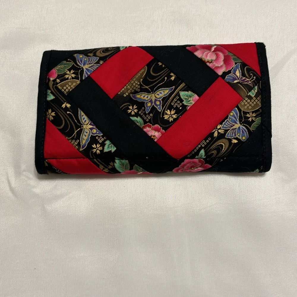 Quilted Wallet Multicolor EUC - Picture 3 of 11